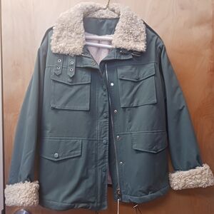 Green winter jacket